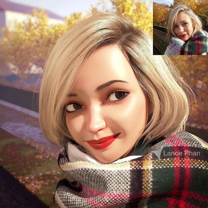 Художник превращает аватарки случайных пользователей в потрясающие 3D-портреты