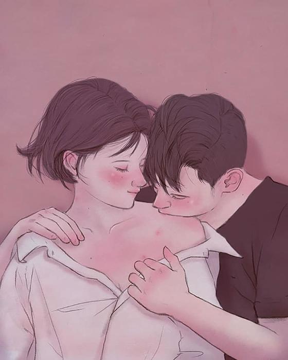 Корейский художник рисует любовь так, что глядя на эти работы вы буквально сможете её почувствовать