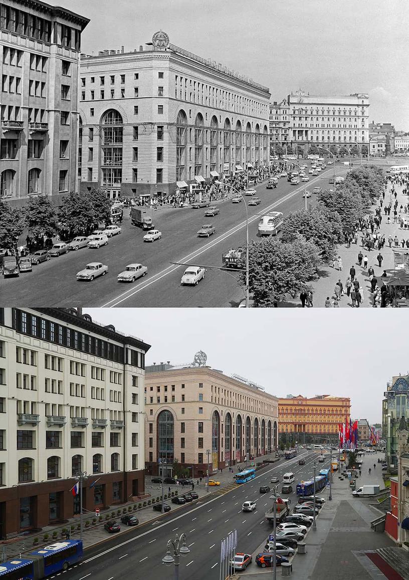 13 фотографий, которые покажут вам, как изменилась Москва за последние несколько десятилетий