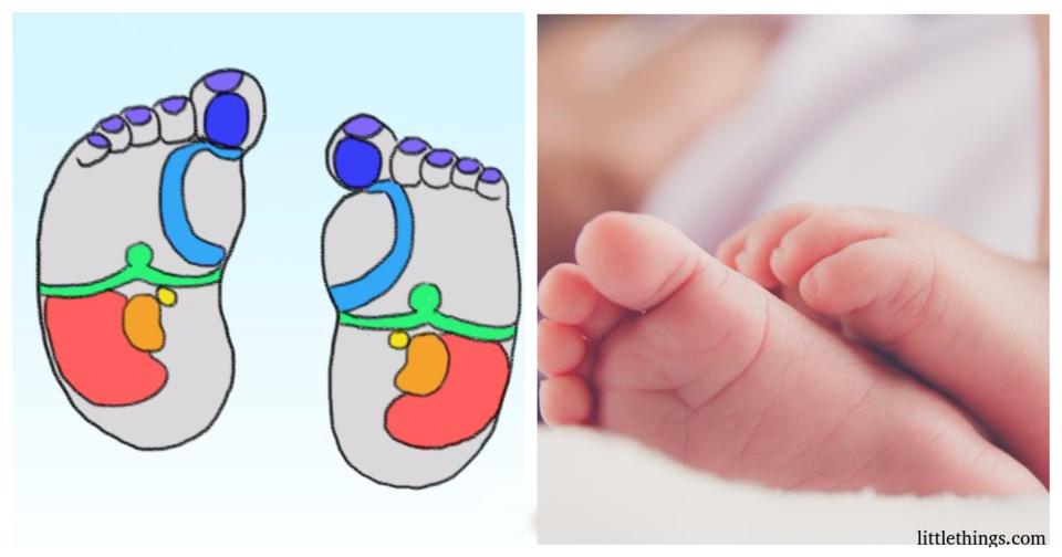 Чтобы успокоить капризного ребенка, помассируйте ему 7 точек на ножках