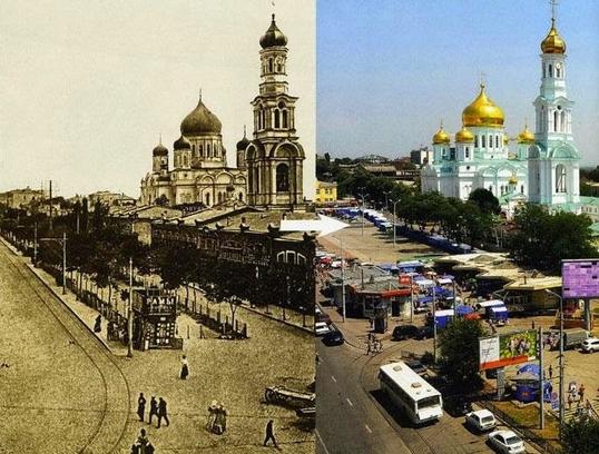 17 фотографий, которые наглядно демонстрируют, как изменились российские города с течением времени