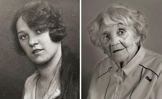 13 фото одних и тех же людей, сделанные сейчас и 100 лет назад