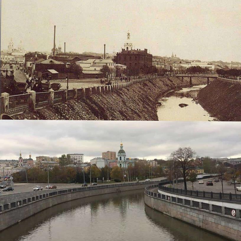 17 фотографий, которые наглядно демонстрируют, как изменились российские города с течением времени