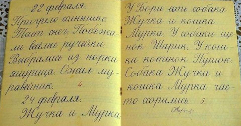 Вот как писали советские школьники, пока не появились одноразовые ручки!