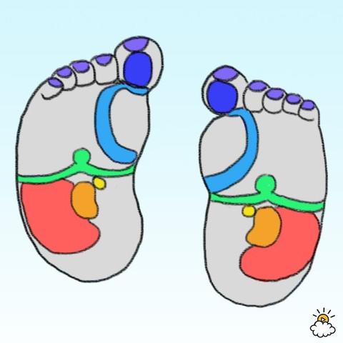 Чтобы успокоить капризного ребенка, помассируйте ему 7 точек на ножках