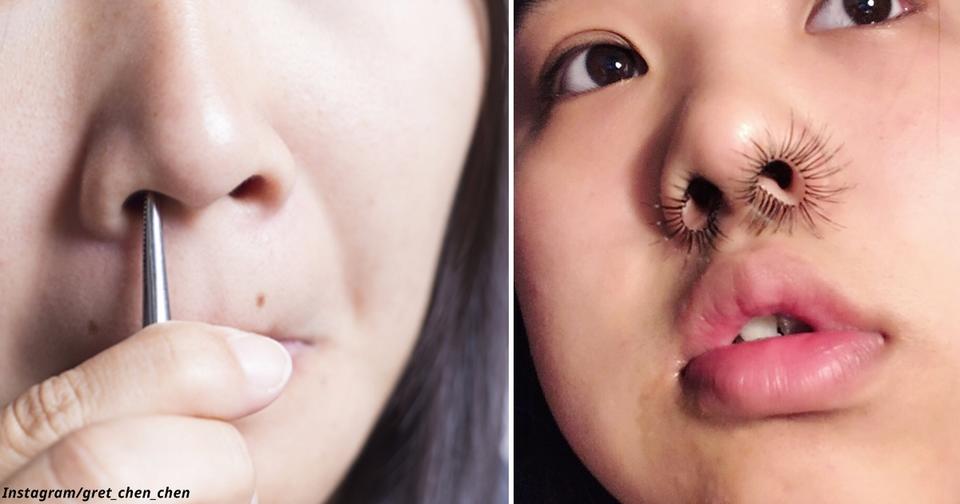 В Японии новый тренд: наращивать волосы в носу! Ужас или нет? 
