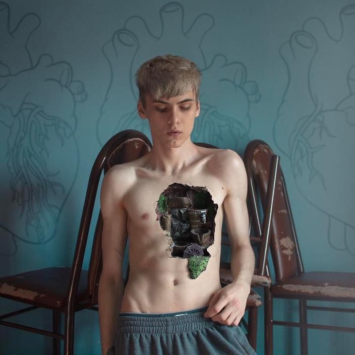 18-летний парень из Казахстана создает немыслимое искусство в жанре ″черный сюрреализм″