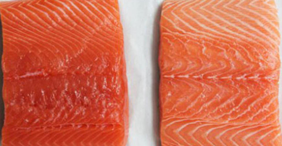 Вот 2 куска лосося. Вы уверены, что знаете, какой выбрать? 