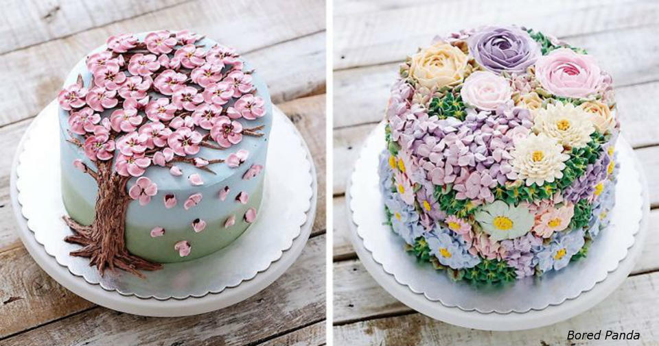 25 цветущих тортов, которые напомнят вам: весна - еще будет! 