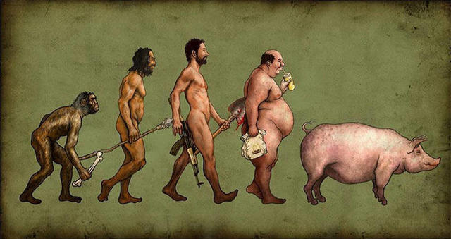 15 хлестких карикатур о теории эволюции, в которых вы узнаете себя