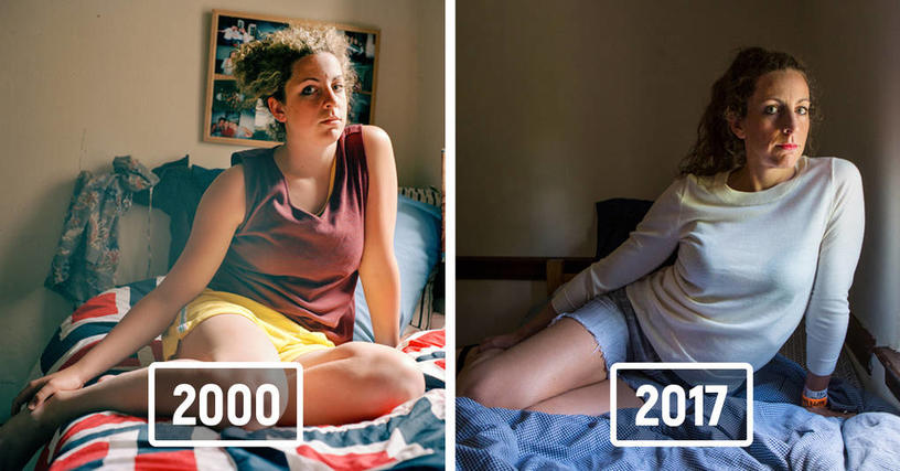 Фотограф сделала снимки друзей в 2000 году и спустя 17 лет, чтобы наглядно показать, как по разному время меняет людей