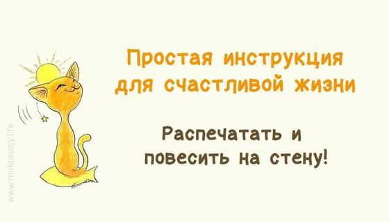 Простая инструкция для счастливой жизни