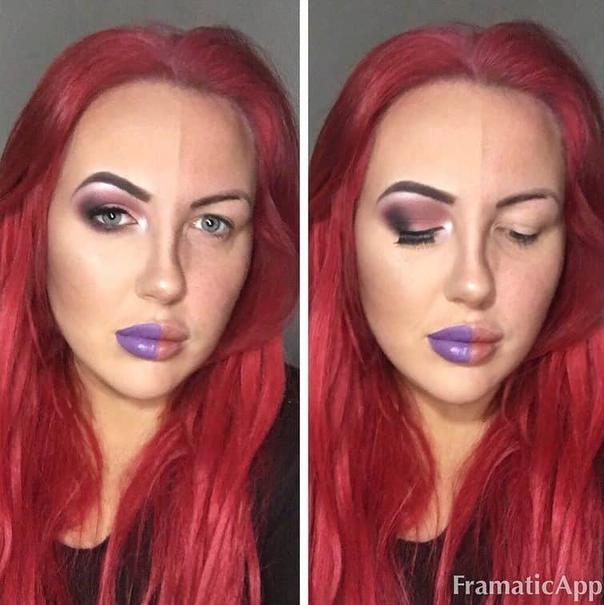 Девушки публикуют фото с половиной нанесённого макияжа, спрашивая, как им лучше, и этот новый тренд уже захватил Instagram