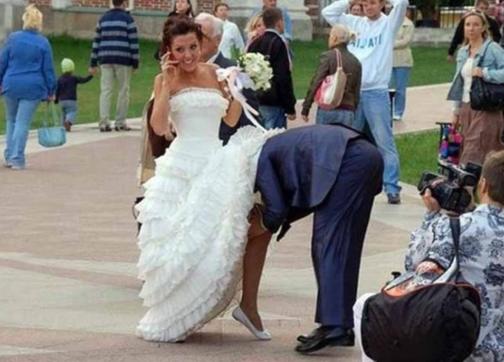 28 смелых свадебных фото, на которых нет ничего приличного, зато много смешного