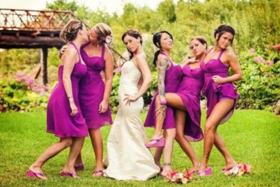 28 смелых свадебных фото, на которых нет ничего приличного, зато много смешного