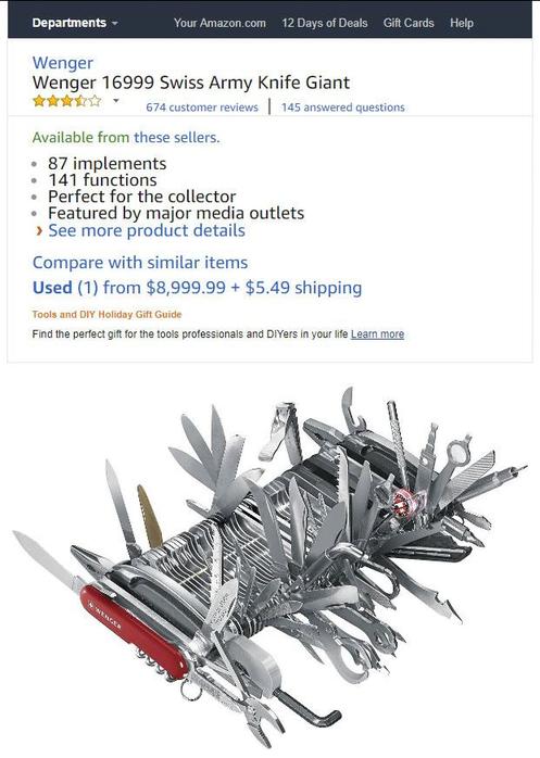 В интернете продают нож за USD9000. И люди не могут перестать смеяться! 