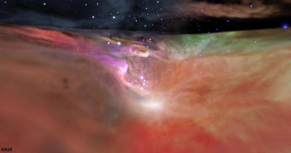НАСА опубликовало гипнотическое видео полёта сквозь туманность Ориона