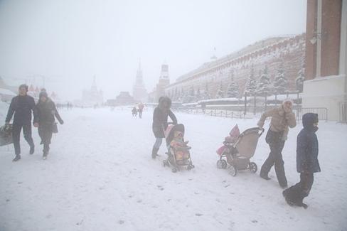 В Москве - самый большой снегопад за 100 лет. Вот фото