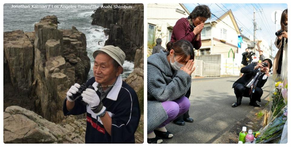 73 летний японец спас от самоубийства уже 609 человек. Такая у него работа...