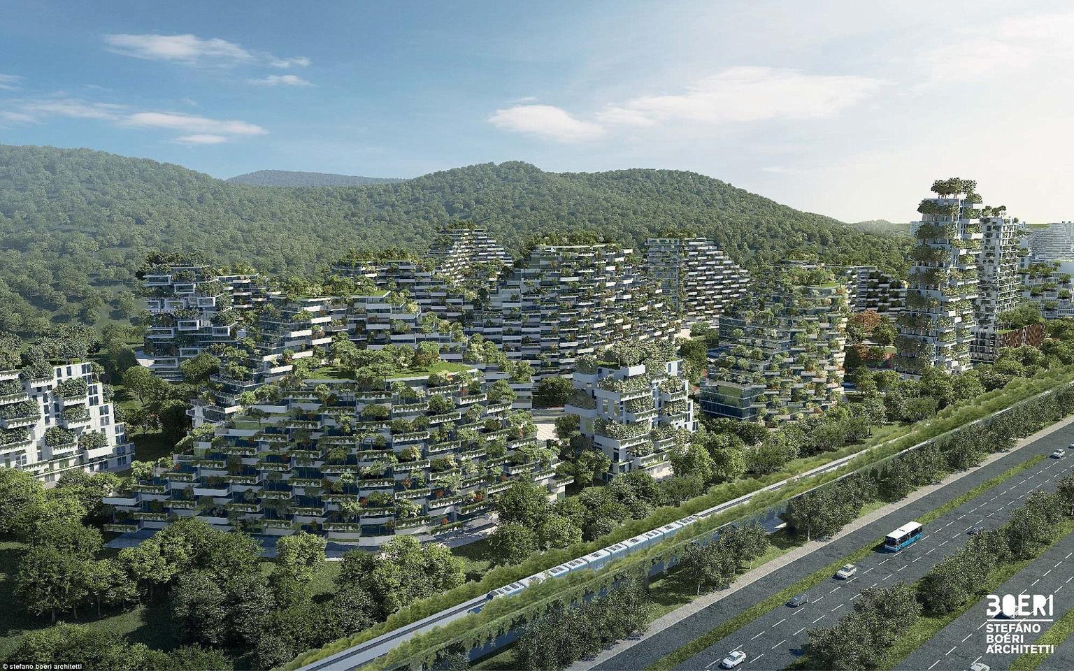 ″Город-сад″: В Китае построят первый в мире абсолютно зеленый город! 