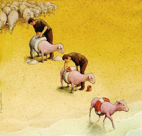 29 зверски правдивых рисунков Павла Кучинского о том, что люди - хуже животных