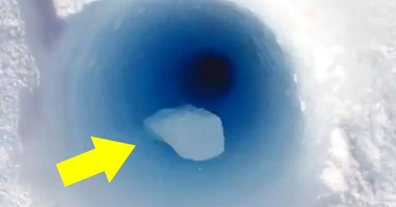 Исследователь пробурил 90 метровый колодец в Антарктиде и бросил в него кусок льда. Звук удара о дно напомнил нечто совершенно другое