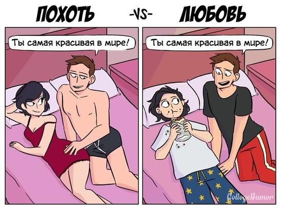 6 рисунков о том, чем любовь отличается от просто похоти