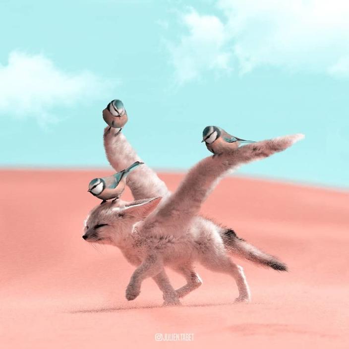 Я использую Photoshop, чтобы делать сказочных животных. Как вам?!