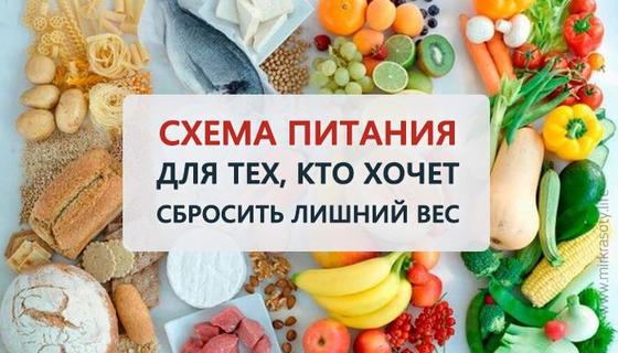 Схема питания для тех, кто хочет сбросить вес