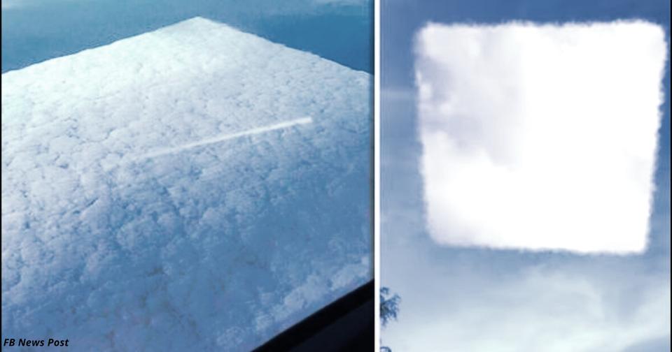 Эти квадратные облака доказывают, что кто то тайно может управлять природой?! 