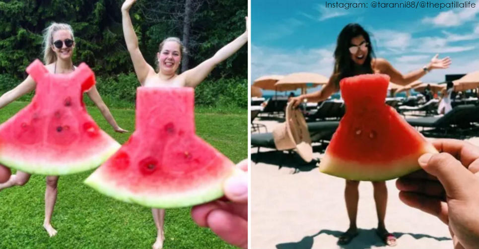 Платья из арбуза - новый модный тренд в Instagram. Нам понравилось!.. А вам?