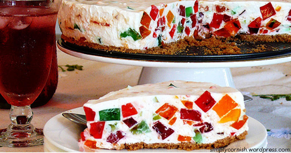 ″Битое стекло″ - торт без выпечки, который идеален для жаркого лета Яркий и вкусный!