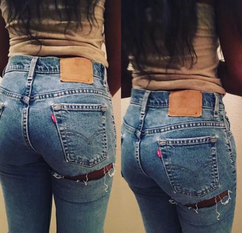 Новая мода: джинсы с дырками на попе! Вы бы купили?! Оборачиваться вслед будут все!