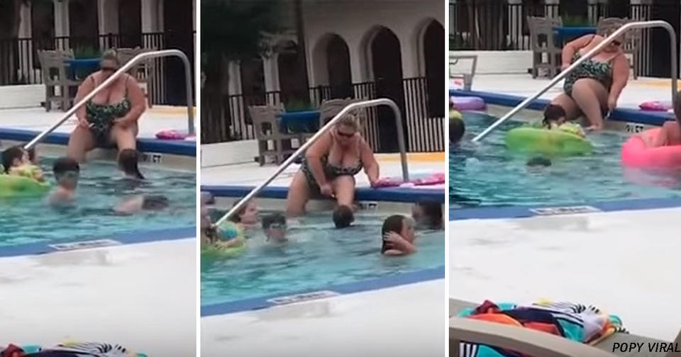 Безумное видео: женщина бреет себе ноги прямо в детском бассейне! Вот почему я в них не купаюсь.