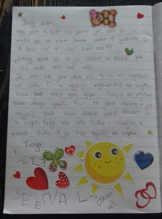 5-летняя девочка написала письмо Луке Модричу - лучшему игроку ЧМ. И он ей ответил! До слёз.