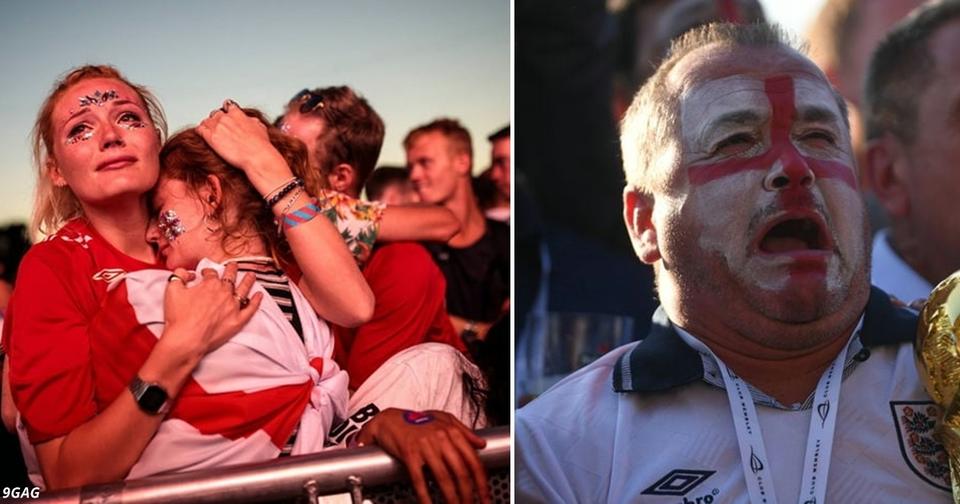 Вот как плакали англичане из-за того, что хорваты отобрали у них мечту Родина футбола в слезах...