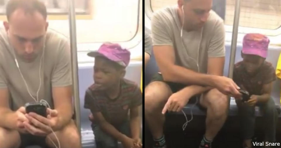 Мужик в метро дал свой телефон чужому ребенку. И растрогал миллионы людей Милое видео стало вирусным!