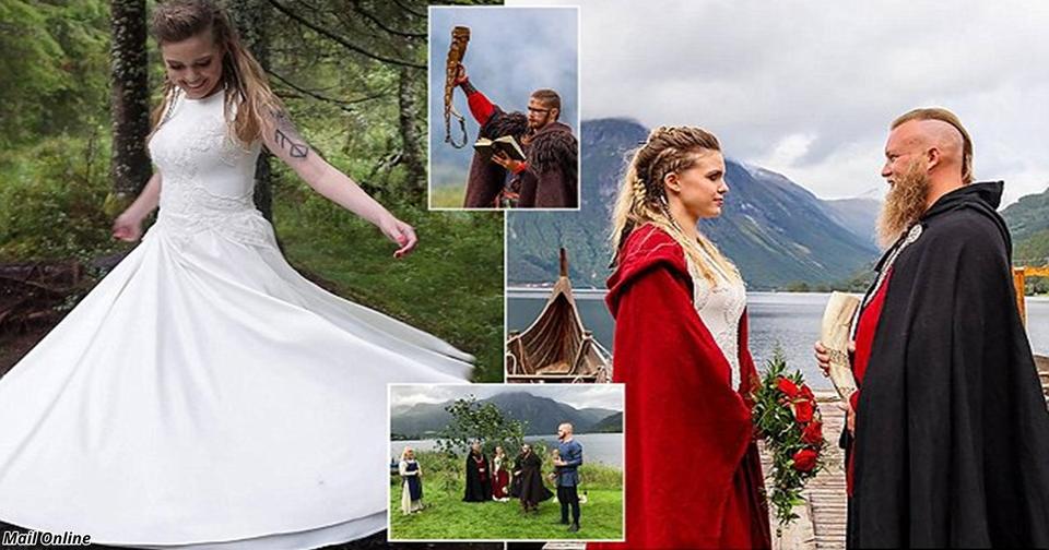 В Норвегии сыграли первую за 1000 лет свадьбу викингов   с мечами, жрецом и кровавыми клятвами Было на что посмотреть!