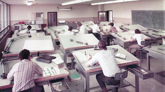 19 удивительных старинных фото о том, как работали люди до появления AutoCAD Искусство руками.