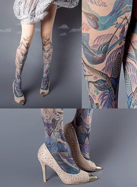 Новый писк моды: колготы, которые выглядят как татуировки Ну, чтобы кожу не портить.