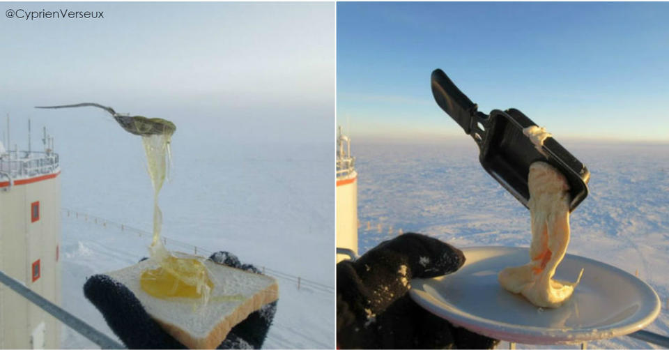 12 фото о том, что будет, если попытаться пообедать при  70ºC Фото из Антарктиды.