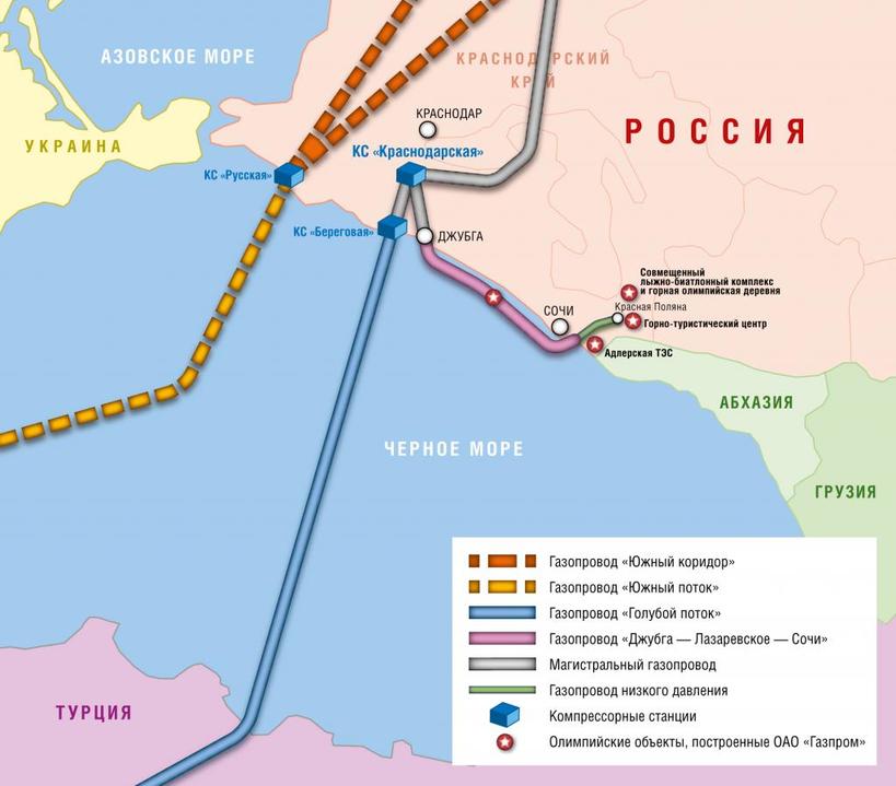 Газопровод  Голубой поток : описание, особенности и интересные факты