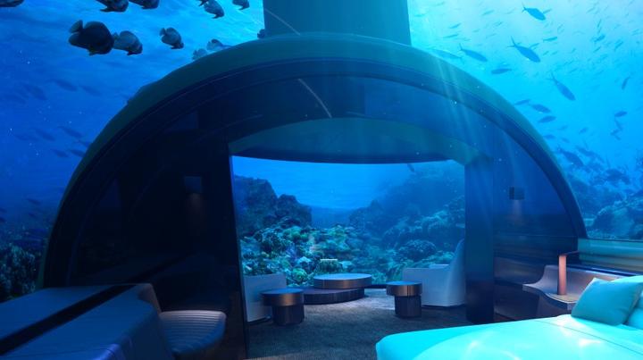 Первый в мире подводный отель наконец-то открыли на Мальдивах. Но цена - космос! Подводная виртуальная реальность.