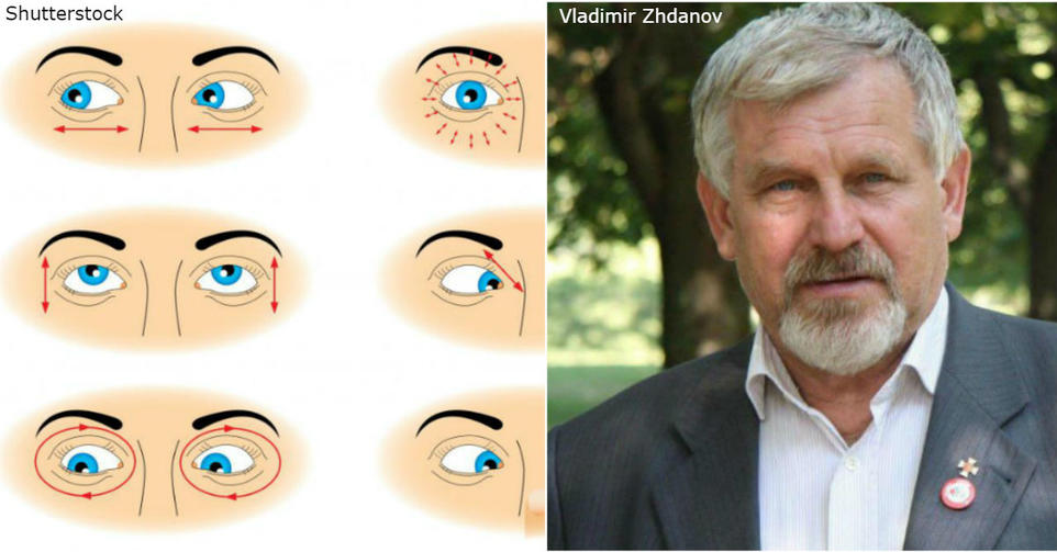 5 упражнений от профессора Жданова, которые могут спасти ваше зрение Очень просто и даже весело!