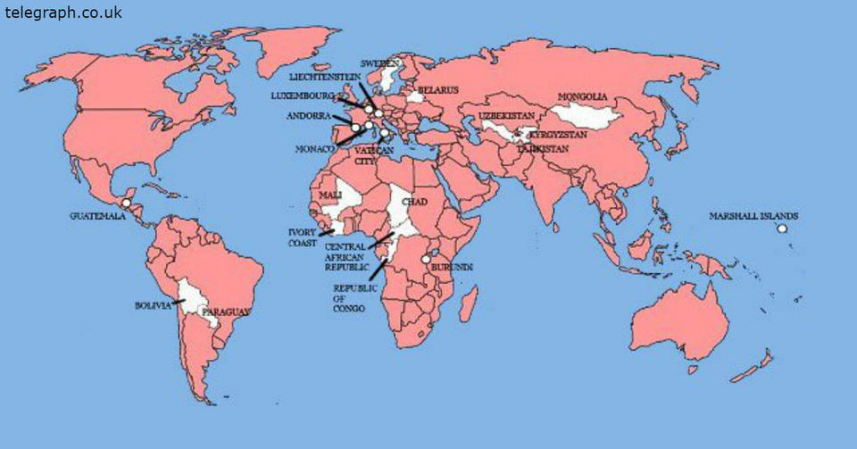 Вот карта всех стран, куда раньше вторгалась Великобритания Почти все завоевали!
