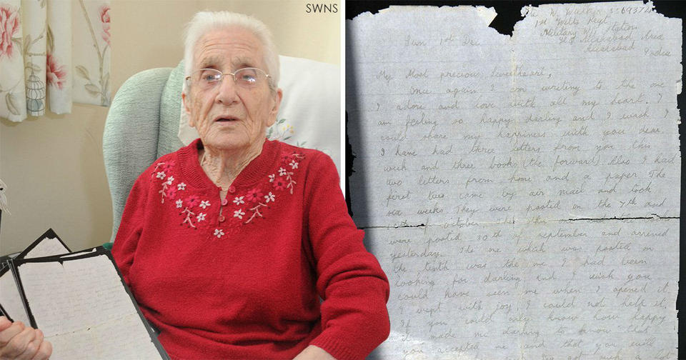 99-летняя прабабушка получила любовное письмо от солдата, пропавшего 77 лет назад До слез!