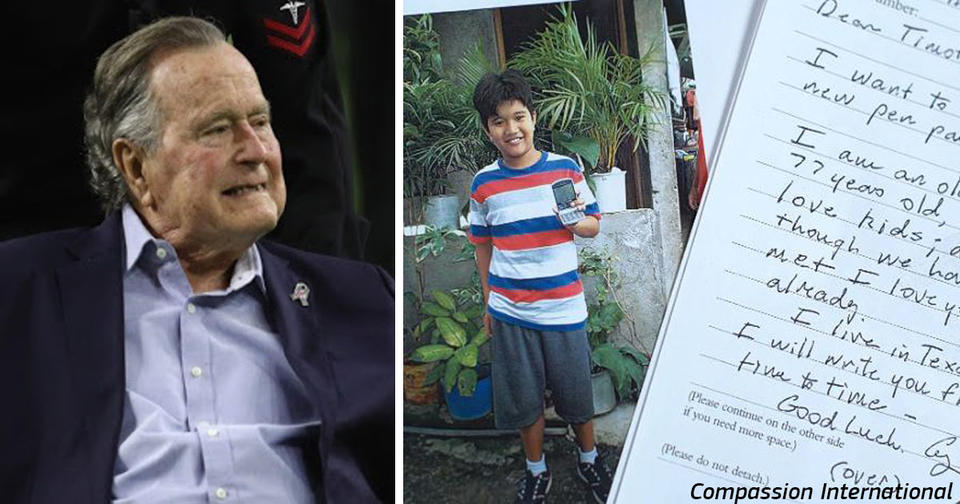 Джордж Буш 10 лет тайно спонсировал бедного ребенка. Вот какие письма он ему писал Никто такого не ожидал!