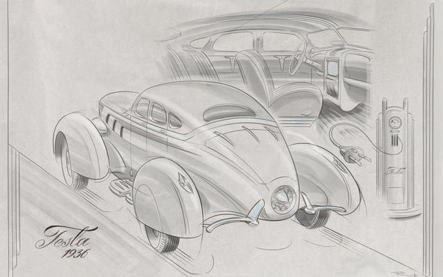Как бы выглядели наши машины, если бы их выпустили 50 лет назад? Лучше современных аналогов).