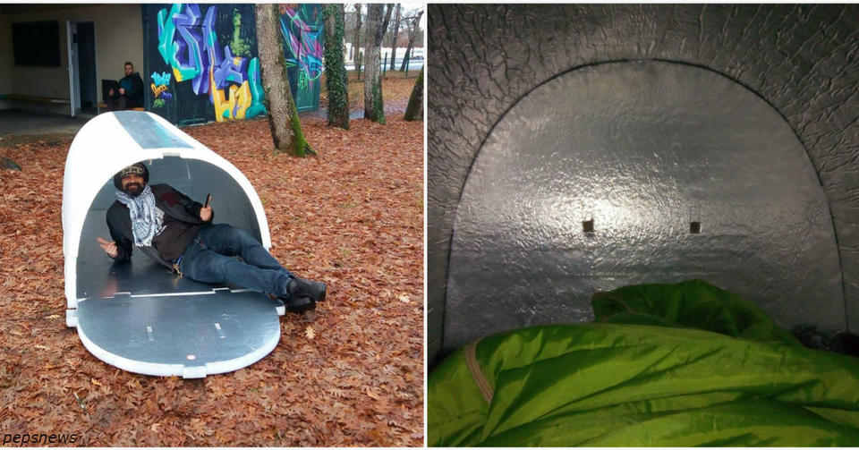 Французский инженер придумал, как защитить бездомных от морозов зимой