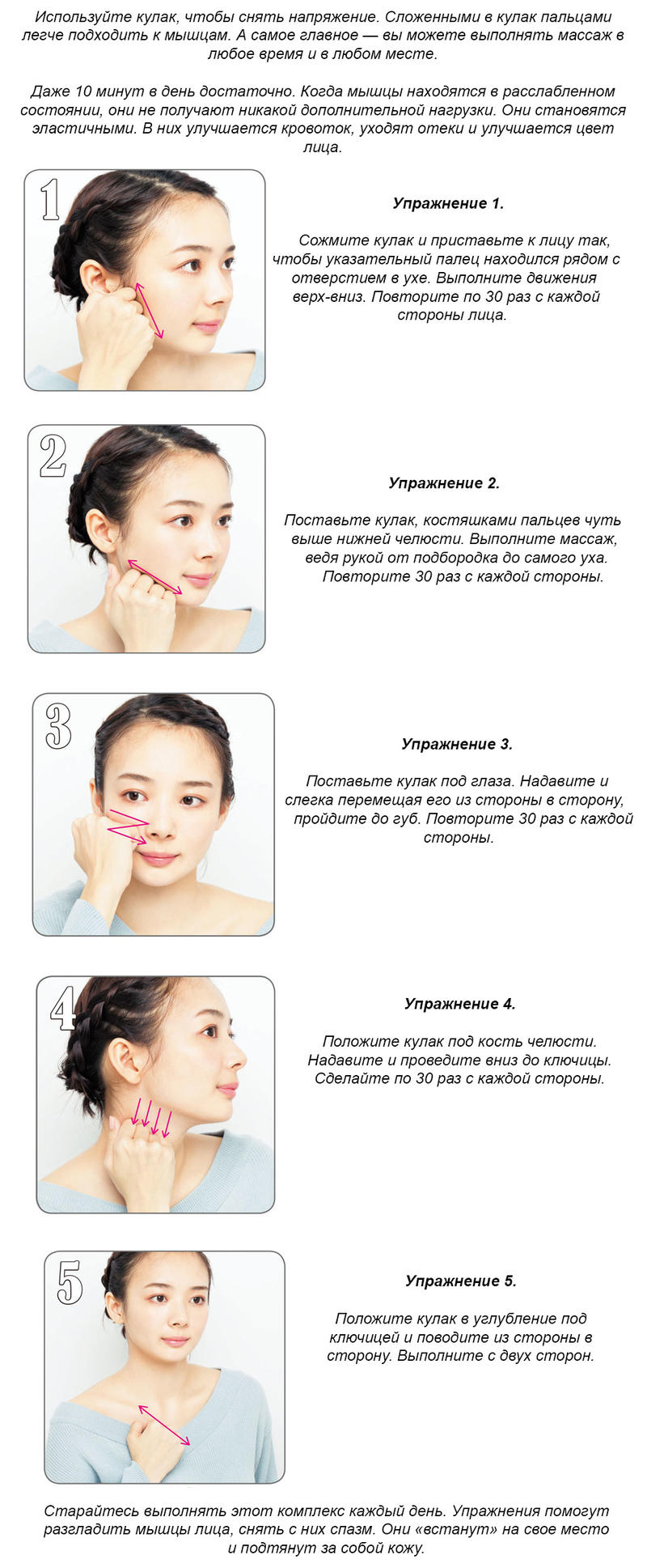 Если обвисли щеки, проблему можно решить, потратив на нее 10 минут в день